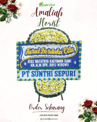 Papan Bunga Duka di Panggung Kidul